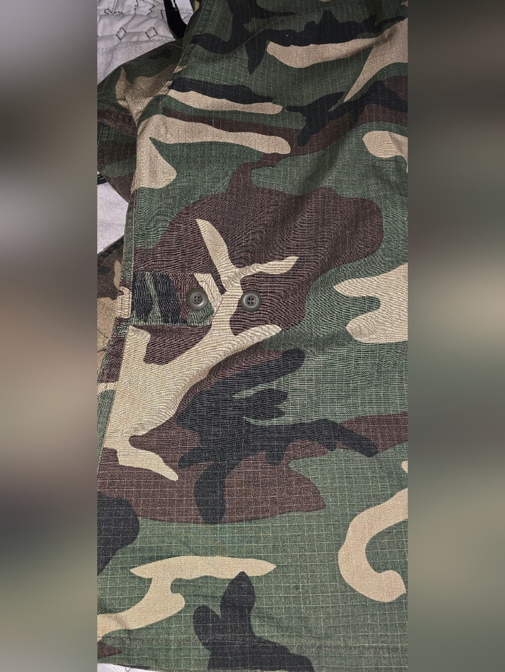 Men's Camouflage Field Jacket - Green Camo - Picture 7 of 10